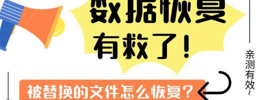 被替换的文件怎么恢复到原来的？越早恢复越好